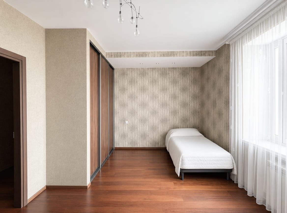 After: Bedroom — brightness, modern feel