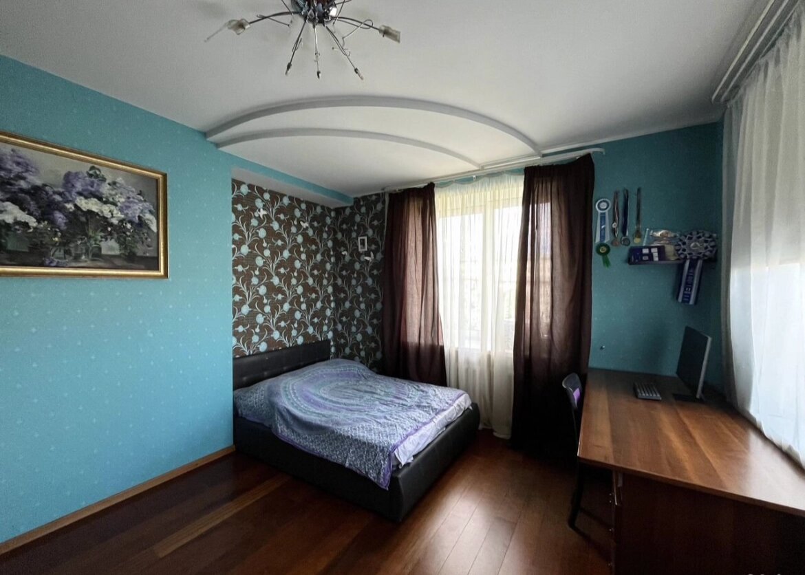 Before: Bedroom — styling, curtain swap, staging